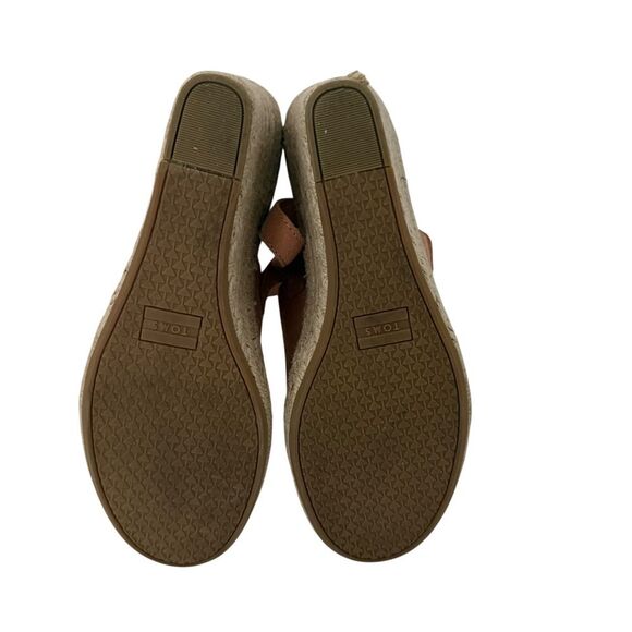 Toms Women's Blush Pink Suede Espadrille Wedge Sandal - Picture 8 of 11